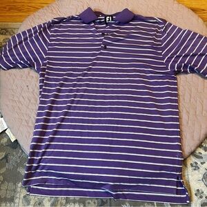 Footjoy purple polo size medium striped like new
